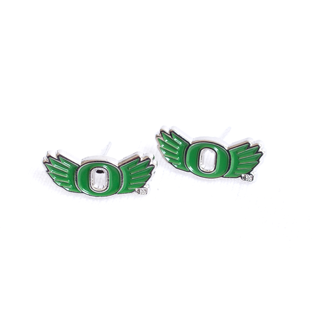 O Wings, Neil, Green, Earrings, Metal, Accessories, Women, Post, 833794